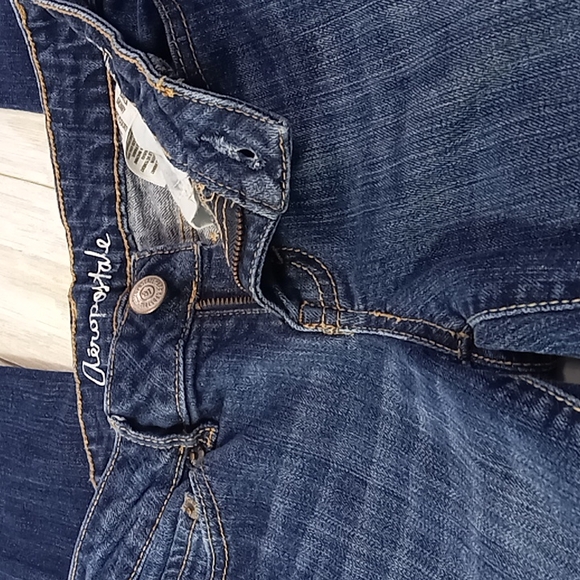 Aeropostale Bayla Skinny Blue Jeans Size 00 Short - Picture 13 of 16